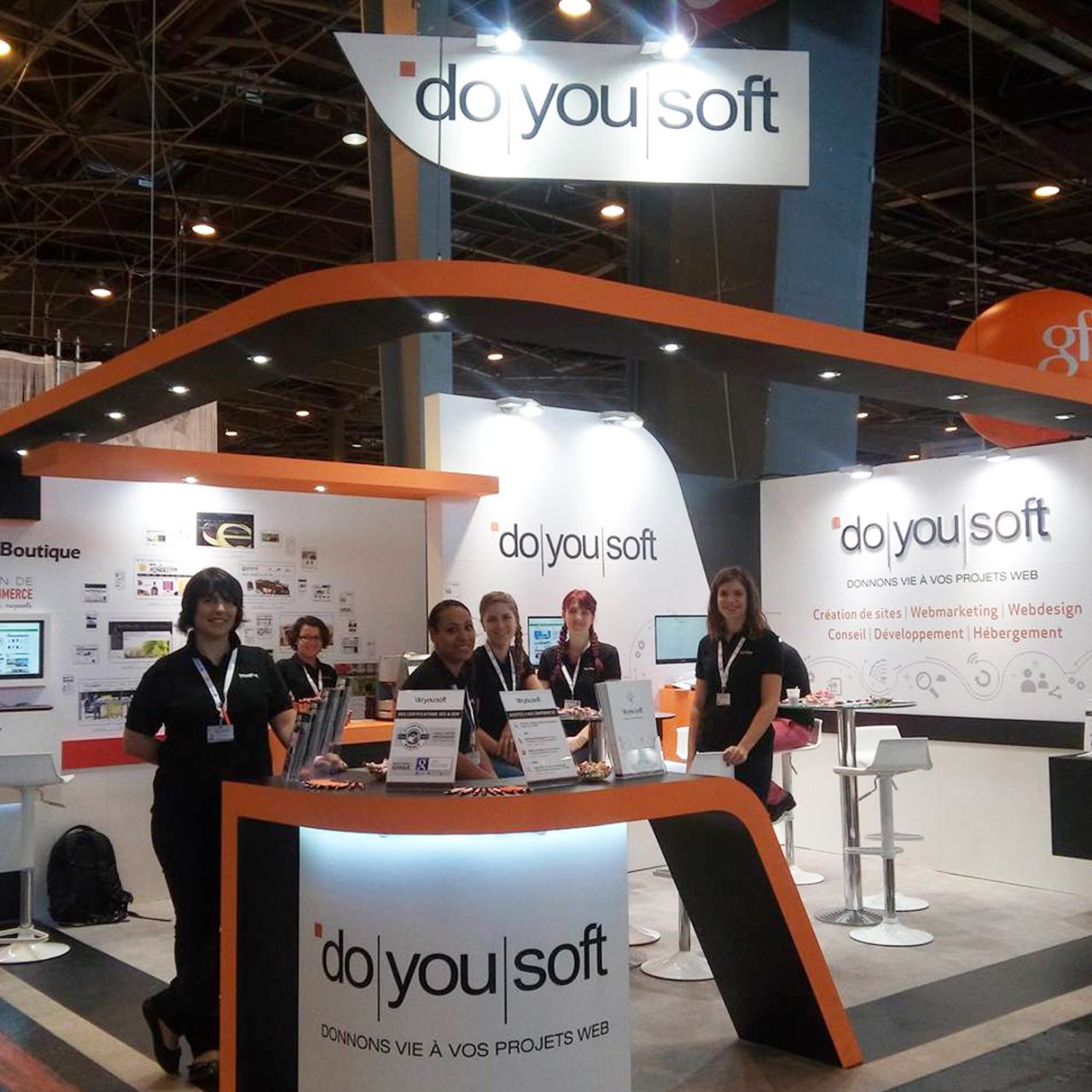 Création visuelle de stand Doyousoft